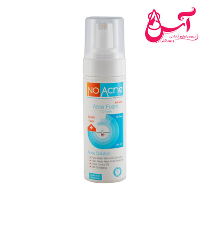 فوم شستشو نو آکنه مدل Acne Solution مناسب پوست چرب و جوش دار حجم 150 میلی لیتر